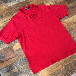 Ralph Lauren Red Polo Shirt size L made in USA